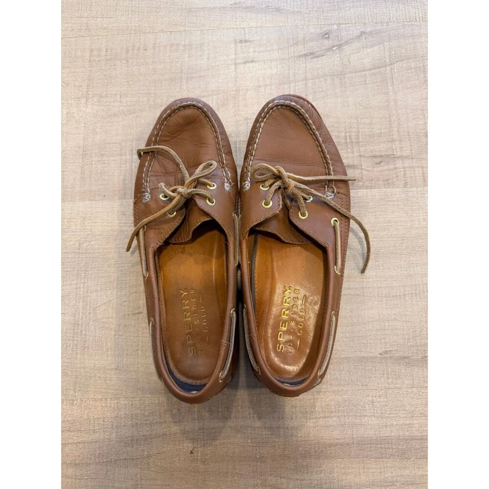 Sperry Top-Sider Gold Cup Leather Boat Shoes Women’s 9.5 Brown